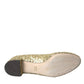 Gold Sequined Short Boots Stretch Shoes
