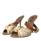 Multicolor Crystal Slides Heels Sandals Shoes