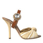 Multicolor Crystal Slides Heels Sandals Shoes