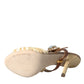 Multicolor Crystal Slides Heels Sandals Shoes