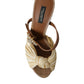 Multicolor Crystal Slides Heels Sandals Shoes