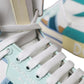 Multicolor Colorblock Leather High Top Sneakers Shoes
