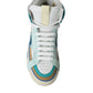 Multicolor Colorblock Leather High Top Sneakers Shoes