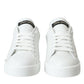 White Black Portofino Low Top Leather Sneakers Shoes