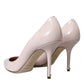 Light Pink Leather Bellucci Heels Pumps Shoes