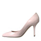 Light Pink Leather Bellucci Heels Pumps Shoes