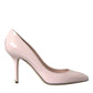 Light Pink Leather Bellucci Heels Pumps Shoes