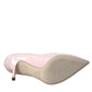 Light Pink Leather Bellucci Heels Pumps Shoes