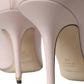 Light Pink Leather Bellucci Heels Pumps Shoes