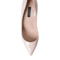 Light Pink Leather Bellucci Heels Pumps Shoes