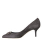 Gray Amore Suede Bellucci Heels Pumps Shoes