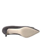 Gray Amore Suede Bellucci Heels Pumps Shoes