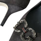 Gray Amore Suede Bellucci Heels Pumps Shoes