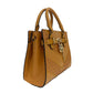 Hamilton Small Leather Satchel Crossbody Bag Cider