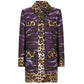 Purple Polyester Jackets & Coat