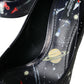 Blue Space Robot Leather Heels Pumps Shoes