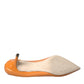 Orange Patent Leather Heels Pumps Shoes