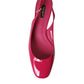Pink Embellished Leather Slingback Shoes