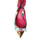 Multicolor Floral Patchwork Slingbacks Shoes