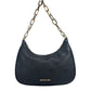 Cora Large Black Pouchette Chain Shoulder Crossbody Bag