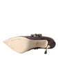Bordeaux Leather Crystal Pumps Shoes