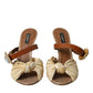 Multicolor Crystal Slides Heels Sandals Shoes