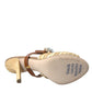 Multicolor Crystal Slides Heels Sandals Shoes