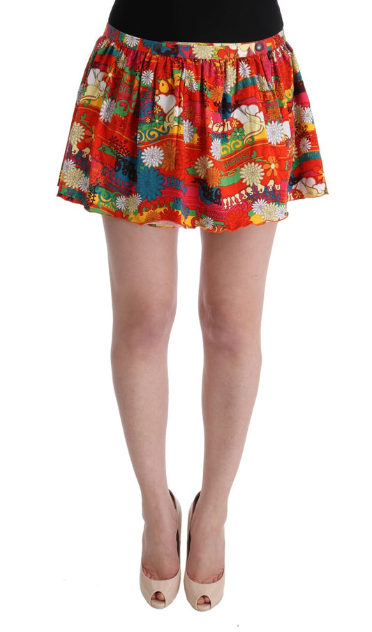 Chic Multicolor Beachwear Skirt
