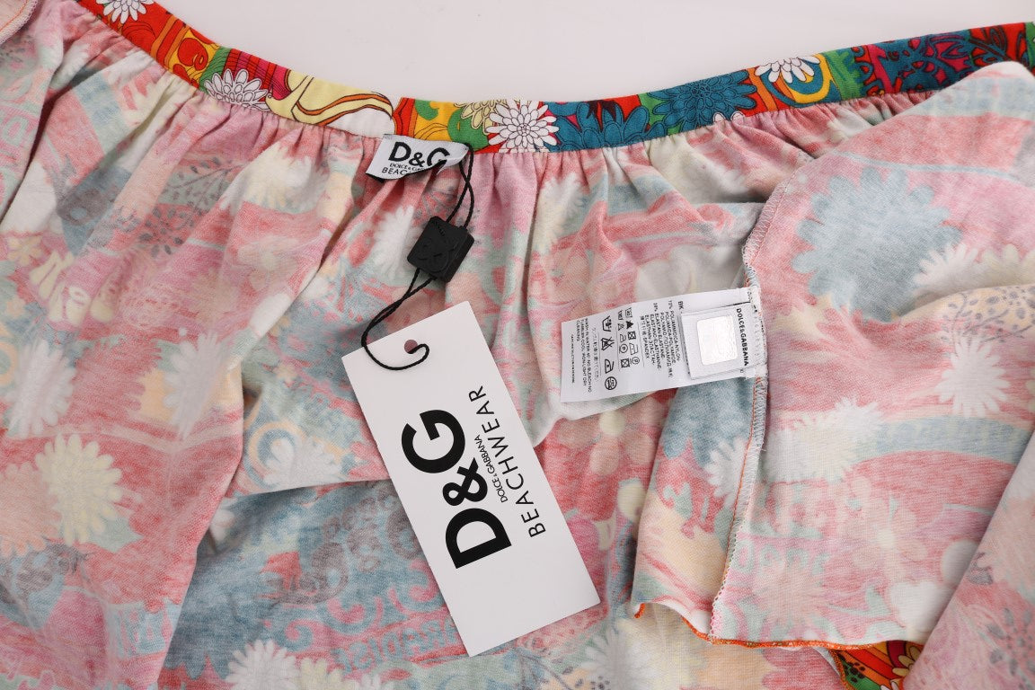 Chic Multicolor Beachwear Skirt