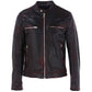 Black Leather Di Capra Jacket