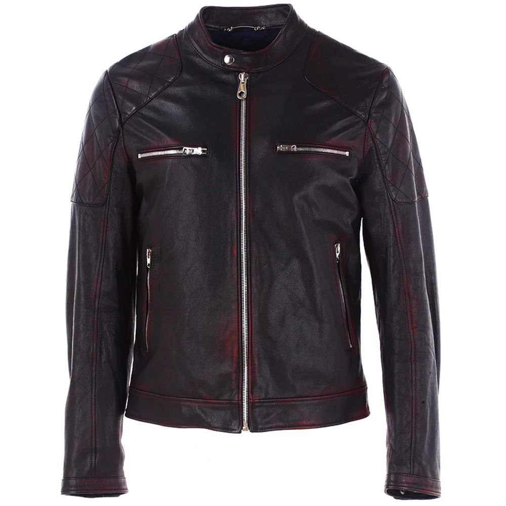 Black Leather Di Capra Jacket