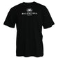 Black Cotton Logo Print Crew Neck Short Sleeves T-shirt