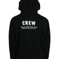 Black Cotton CREW Hooded Pullover Sweatshirt Sweater