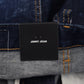 Blue Cotton High Waist Wide Leg Denim Jinny Jeans