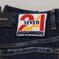 Blue Cotton High Waist Wide Leg Denim Jinny Jeans