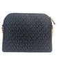 Jet Set Medium Signature PVC X Dome Crossbody Bag Black Multi