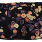 Black Floral Embroidery Mid Waist A-line Mini Skirt