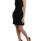 Black Sleeveless Bodycon A-line Mini Dress