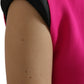 Pink Sleeveless Bodycon A-line Mini Dress