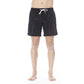 Black Polyester Men Swim Short