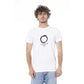 White Cotton Men T-Shirt