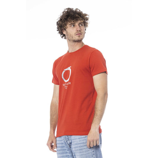Red Cotton Men T-Shirt