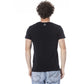 Black Cotton Men T-Shirt