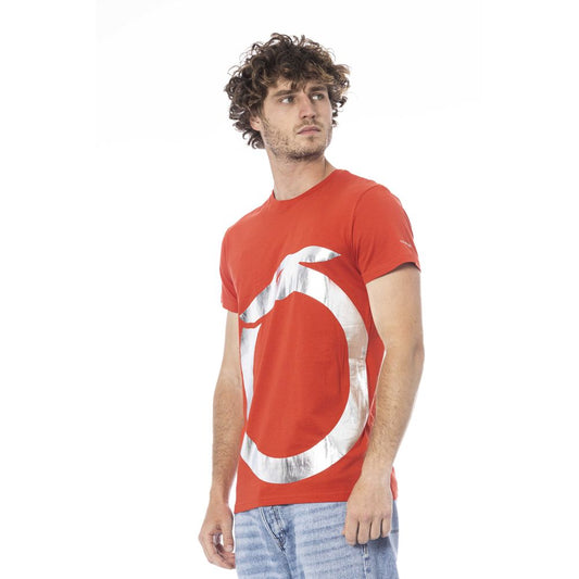 Red Cotton Men T-Shirt
