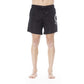 Black Polyester Men's Swim Trunk