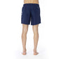 Blue Polyester Men Swim Trunk