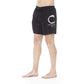 Black Polyester Men's Swim Trunk