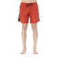 Red Polyester Men Swim Trunk