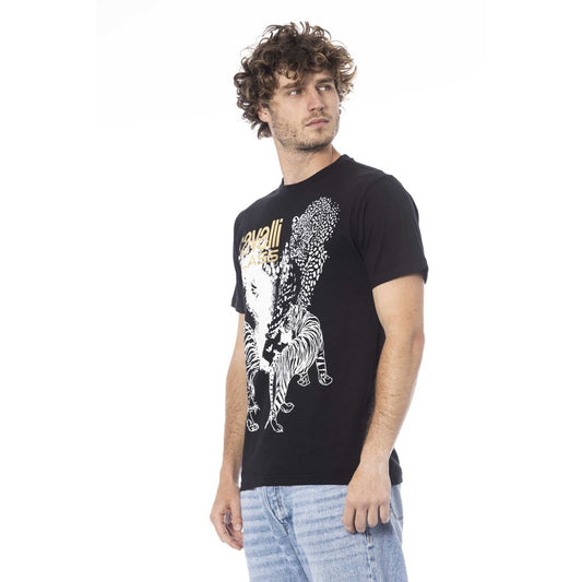 Black Cotton Men TShirt