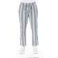 Light Blue Polyester Men Trouser